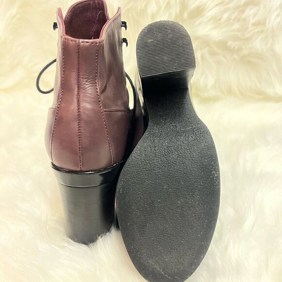 Aldo | Eggplant Platform Heeled Ankle Boots | 8.5  A17 - Picture 7 of 10